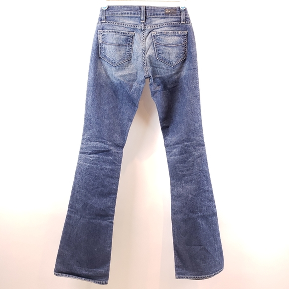 Vintage Paige Y2K Flared Blue Faded Jeans - Picture 4 of 10